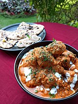 Butter chicken and butter naan