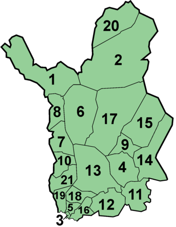 Gemeinden der Regioun Lappland