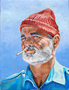 Peinture représentant Steve Zissou.