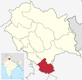 Localisation de District de Sirmaurसिरमौर जिला