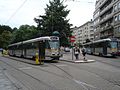 Dubbelgelede PCC-car 7900 in de lus (2008)