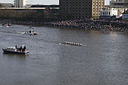 Cambridge Women's VIII at the finish (1)