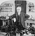 Thomas Edison in his East Orange laboratory