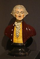 Bust of George Washington, c. 1818. Wood originally modelled this bust for Wedgwood many decades before.