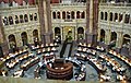 English: The Library of Congress main reading room, Jefferson Building