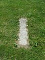 One of the traces of the concrete bench standing in front of Plon