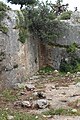 Synagogue carved into the rock at ancient Kefar Hananiah (later Kafr 'Inan)