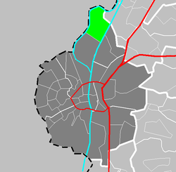 Ligking vaan Ittere in de gemeinte Mestreech