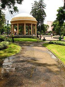 Morazán Park and the Music Temple.