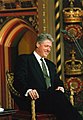 Bill Clinton at the Parliament in London, United Kingdom, November 29 1995