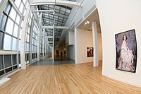 A work by Cindy Sherman displayed in the Wexner Center for the Arts