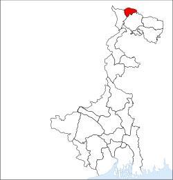 Location of Kalimpong district in West Bengal