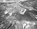 Pearl Harbor looking southwest in October 1941, Ford Island is at its center.