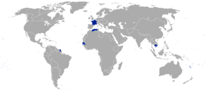 Ubicació de Segon Imperi Francès