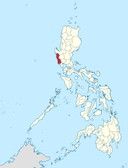 Locatie van Zambales in de Filipijnen