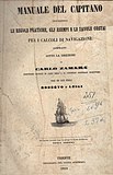 Manuale del capitano (1855), Titelblatt