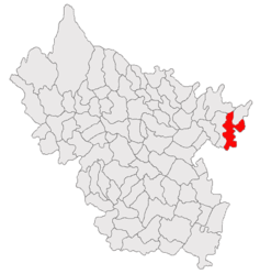 Location in Buzău County