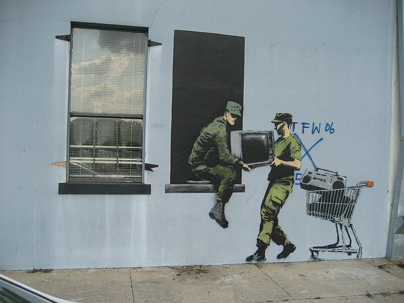 File:Banksy Looters New Orleans.jpg