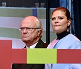 With her father King Carl XVI Gustaf (30 November 2014)