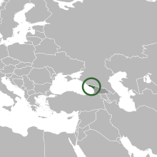 Description de l'image Location of the region of Abkhazia in Eastern Europe.svg.