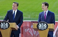 Cameron with Nick Clegg in 2015