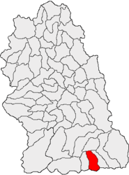 Location in Hunedoara County