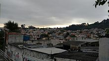 Vista panorâmica do distrito de Brasilândia através do centro de cultura localizada no bairro homônimo