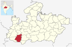 Madhya Pradesh میں محل وقوع