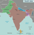 Map of South Asia