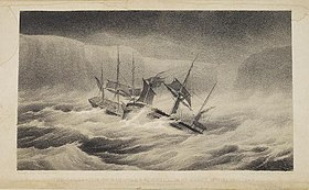 Collision of Erebus and Terror