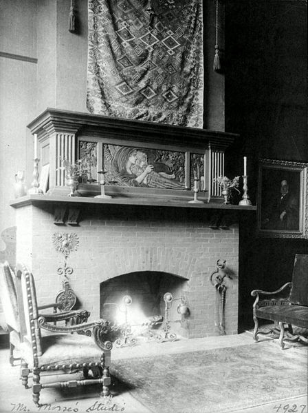 File:Edward Lind Morse Studio - fireplace.jpg