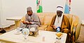 The Emir of Potiskum, Alhaji Umaru Bubaram, paid a visit to the Governor of Borno State, Professor Babagana Umara Zulum, to express his concern and solidarity over the severe flooding that has devastated parts of Maiduguri and surrounding areas.