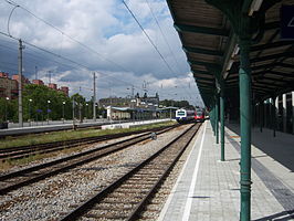 Perrons van station