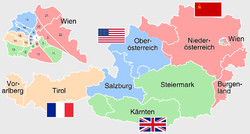 Occupation zones in Austria 1945–1955