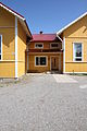 * Nomination: One of the entrances of the Velkua school in Naantali, Finland. Makele-90 21:56, 31 August 2014 (UTC) * Review This has the potential to be a nice QI. But please crop away a considerable amount of the gravels and remove differnt flavours of CA. I left several annotations. --Cccefalon 11:31, 7 September 2014 (UTC)