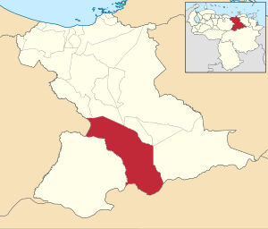 Location in Anzoátegui