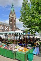 ☎∈ March, Cambridgeshire Town Hall and market