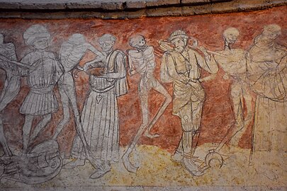 Danse macabre à La Chaise-Dieu (Haute-Loire).