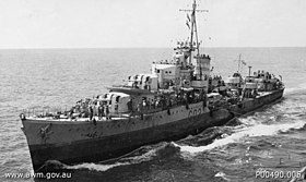 illustration de HMAS Nestor (G02)