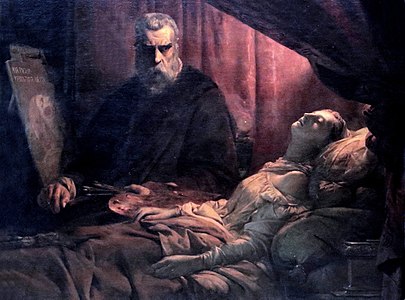 Tintoret peignant sa fille morte (1843), musée des beaux-arts d'Orléans.