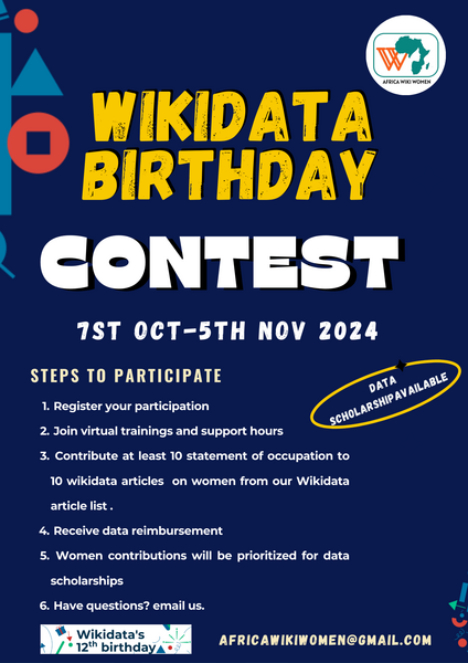 File:Africa Wiki Women Wikidata at 12 Birthday Contest 01.png