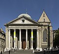 The Neoclassical façade of Saint Pierre Cathedral, Geneva (1752–56)