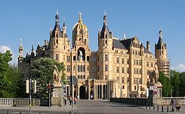 Schwerin Castle, seat of the state parliament