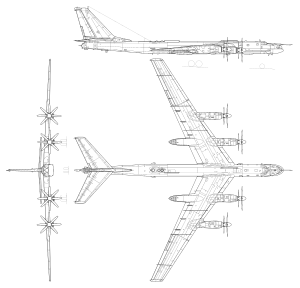 Hình chiếu Tupolev Tu-95.