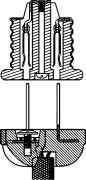 U.S. patent 1,064,833, fig. 1 and 3. First patent showing the parallel blades which became NEMA 1-15.