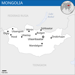 Lokasi Mongolia