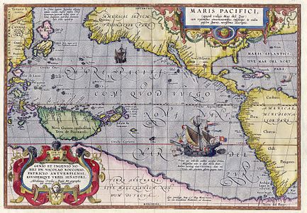 Maris Pacifici, by Abraham Ortelius