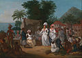 Image 6A linen market in the British West Indies, circa 1780 (from History of the Caribbean)