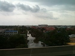 Klong Bang Krathiam. View from Bang Na - Chonburi Expy Tool Road.