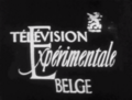 Ancien logo de la Télévision Expérimentale Belge de l'INR utilisé à l'antenne depuis le 31 octobre 1953 jusqu'au 16 avril 1958.